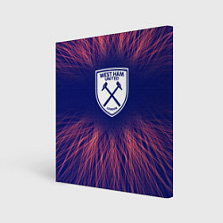 Картина квадратная West Ham red energy