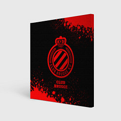 Картина квадратная Club Brugge - red gradient