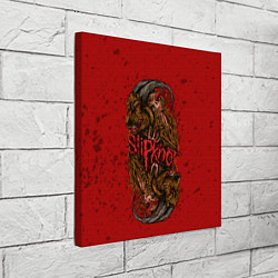 Холст квадратный Слипкнот гранж рога, цвет: 3D-принт — фото 2