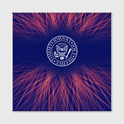 Холст квадратный Ramones red energy, цвет: 3D-принт — фото 2