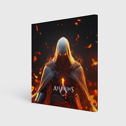 Картина квадратная Assassins Creed fire