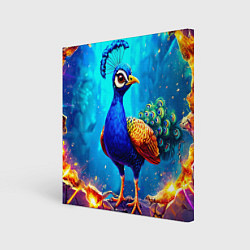 Картина квадратная Павлинчик