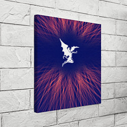 Холст квадратный Black Sabbath red energy, цвет: 3D-принт — фото 2