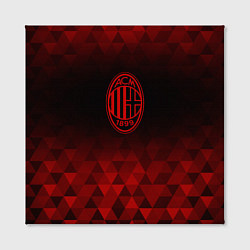 Холст квадратный AC Milan red poly, цвет: 3D-принт — фото 2
