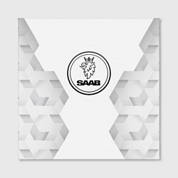 Холст квадратный Saab white poly, цвет: 3D-принт — фото 2