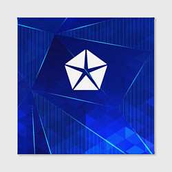 Холст квадратный Jeep blue poly, цвет: 3D-принт — фото 2