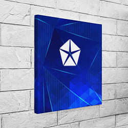 Холст квадратный Jeep blue poly, цвет: 3D-принт — фото 2