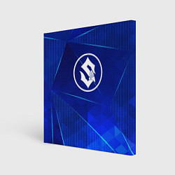 Холст квадратный Sabaton blue poly, цвет: 3D-принт
