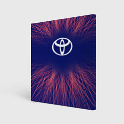 Холст квадратный Toyota red energy, цвет: 3D-принт
