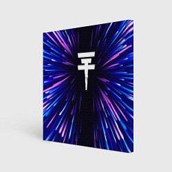 Картина квадратная Tokio Hotel neon energy
