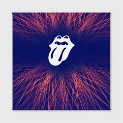 Холст квадратный Rolling Stones red energy, цвет: 3D-принт — фото 2