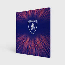 Картина квадратная Lamborghini red energy