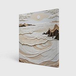 Картина квадратная Нежный морской пейзаж никтами