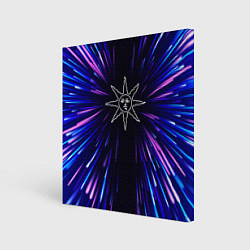 Картина квадратная Dark Souls neon energy