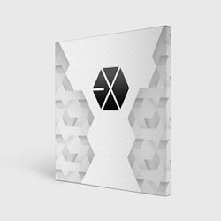 Картина квадратная Exo white poly
