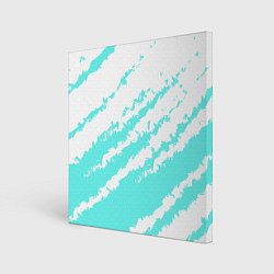 Картина квадратная The color is light blue and white