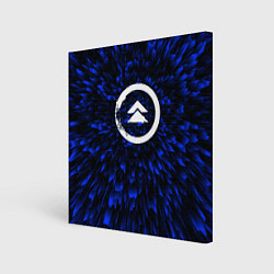 Картина квадратная Ghost of Tsushima blue energy