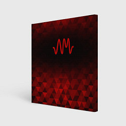 Картина квадратная Arctic Monkeys red poly