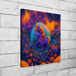 Холст квадратный Сказочный единорог, цвет: 3D-принт — фото 2