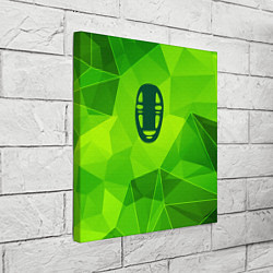 Холст квадратный Spirited Away green poly, цвет: 3D-принт — фото 2