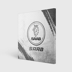 Картина квадратная Saab - white gradient