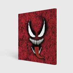 Картина квадратная Веном красный и черный симбиот