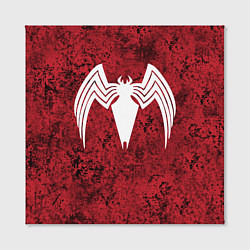 Холст квадратный Знак венома на красном, цвет: 3D-принт — фото 2