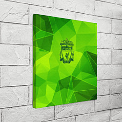 Холст квадратный Liverpool green poly, цвет: 3D-принт — фото 2