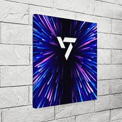 Холст квадратный Seventeen neon energy, цвет: 3D-принт — фото 2