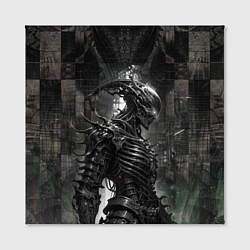 Холст квадратный Андроподобный демонический скелет, цвет: 3D-принт — фото 2