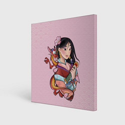 Картина квадратная Красивая Мулан и Мушу - big pictures