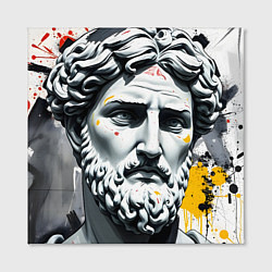 Холст квадратный Античный портрет и краска, цвет: 3D-принт — фото 2
