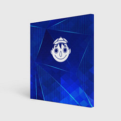 Картина квадратная Tomodachi Game blue poly