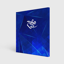 Картина квадратная Led Zeppelin blue poly