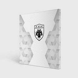 Картина квадратная AEK Athens white poly