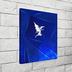 Холст квадратный Black Sabbath blue poly, цвет: 3D-принт — фото 2