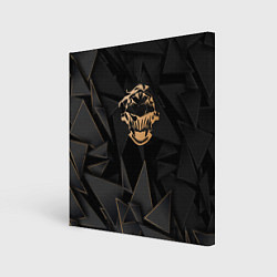 Холст квадратный Goblin Slayer golden poly, цвет: 3D-принт