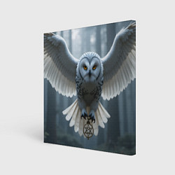 Картина квадратная Белоснежная сова