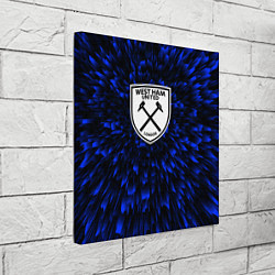 Холст квадратный West Ham blue energy, цвет: 3D-принт — фото 2