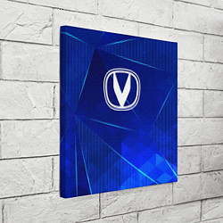 Холст квадратный Changan blue poly, цвет: 3D-принт — фото 2