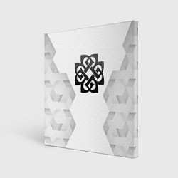 Картина квадратная Breaking Benjamin white poly
