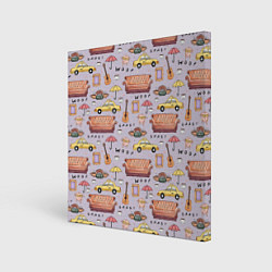 Картина квадратная Друзья - паттерн