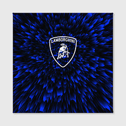 Холст квадратный Lamborghini blue energy, цвет: 3D-принт — фото 2