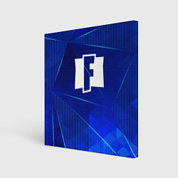 Картина квадратная Fortnite blue poly