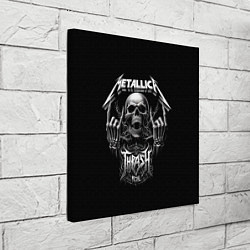 Холст квадратный Thrash metal - Metallica group, цвет: 3D-принт — фото 2