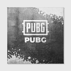 Холст квадратный PUBG - grey gradient, цвет: 3D-принт — фото 2