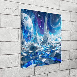 Холст квадратный Космический фантастический пейзаж, цвет: 3D-принт — фото 2