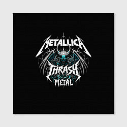 Холст квадратный Metallica group - thrash metal style, цвет: 3D-принт — фото 2