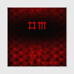 Холст квадратный Depeche Mode red poly, цвет: 3D-принт — фото 2