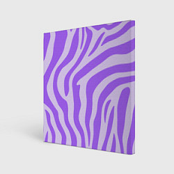 Картина квадратная Лавандовый тигровый паттерн